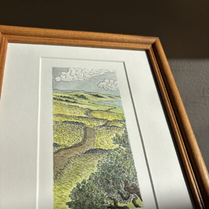"Rolling Seaside Ramble" Original Artwork (Framed) - Image 2