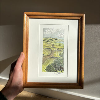"Rolling Seaside Ramble" Original Artwork (Framed)