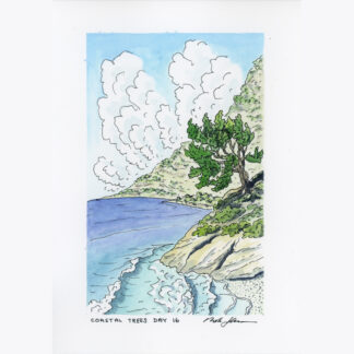 "Coastal Trees Day 16" Original Artwork