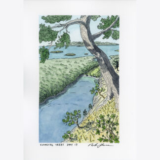 "Coastal Trees Day 17" Original Artwork