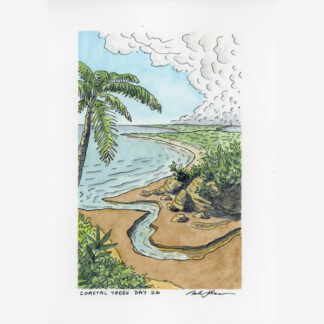 "Coastal Trees Day 26" Original Artwork