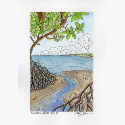 "Coastal Trees Day 8" Original Artwork