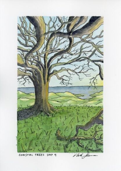 "Coastal Trees Day 9" Original Artwork - Image 2