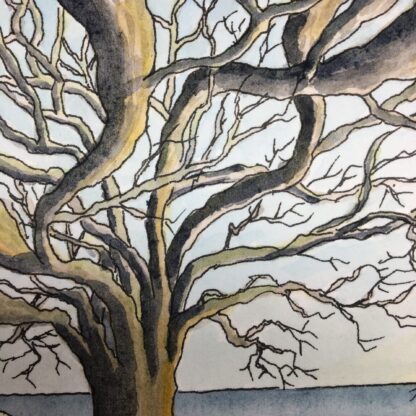 "Coastal Trees Day 9" Original Artwork - Image 4