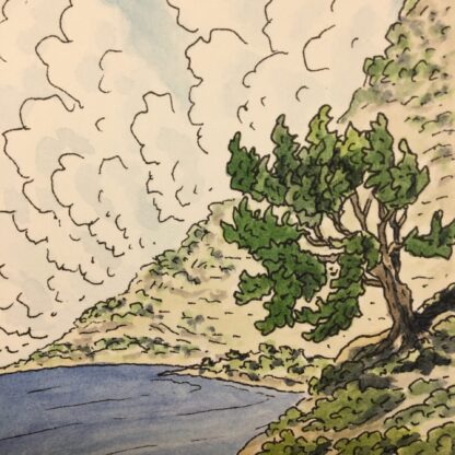 "Coastal Trees Day 16" Original Artwork - Image 3