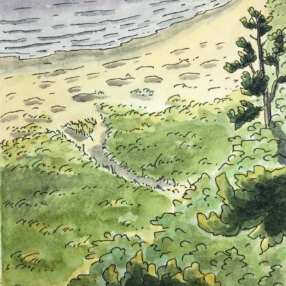 "Coastal Trees Day 18" Original Artwork - Image 4