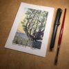 "Coastal Trees Day 28" Original Artwork - Image 5