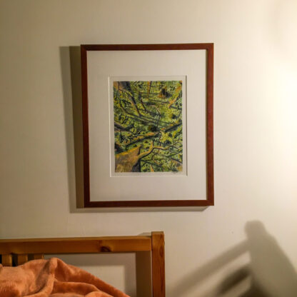 "Peering at Trails Below" Original Artwork (Framed) - Image 5