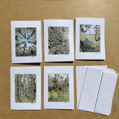 Set of Five Art Cards: "Forest Perspectives" - Image 12