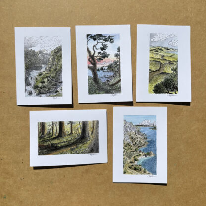 Set of Five Art Cards: "Wandering Year" - Image 8