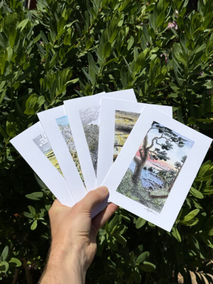 Set of Five Art Cards: "Wandering Year"