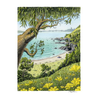"Quarry Beach” Print