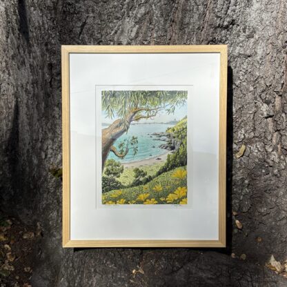 "Quarry Beach" Original Artwork (Framed)