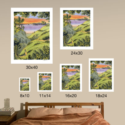 "Berkeley Hills Sunset” Print - Image 5
