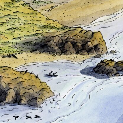 “Ever-Changing: Ocean Beach” Original Series (Framed) - Image 2