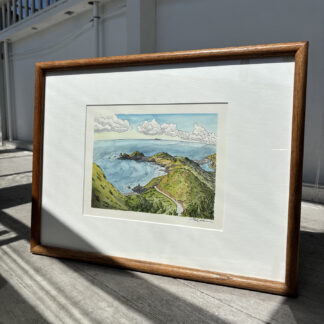 "Hawk Hill Descent" Original Artwork (Framed)