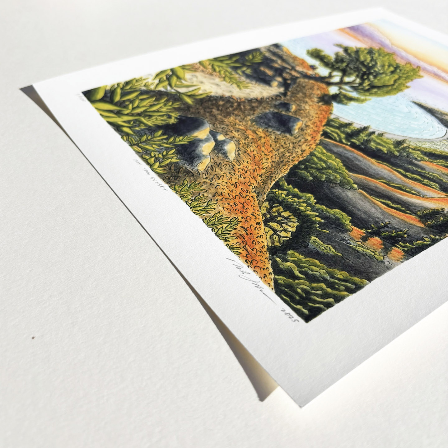 Limited Edition "Mt. Tam Sunset” Print - Image 9