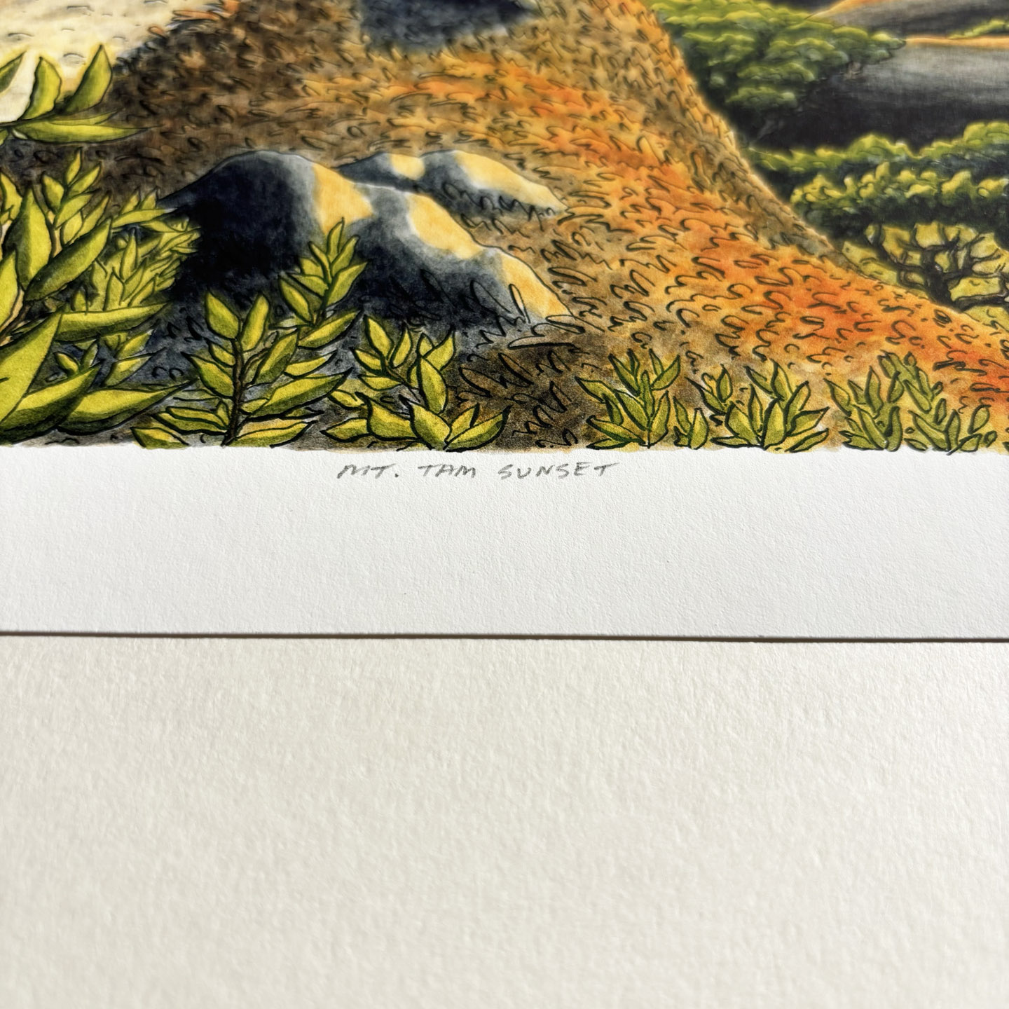 Limited Edition "Mt. Tam Sunset” Print - Image 6