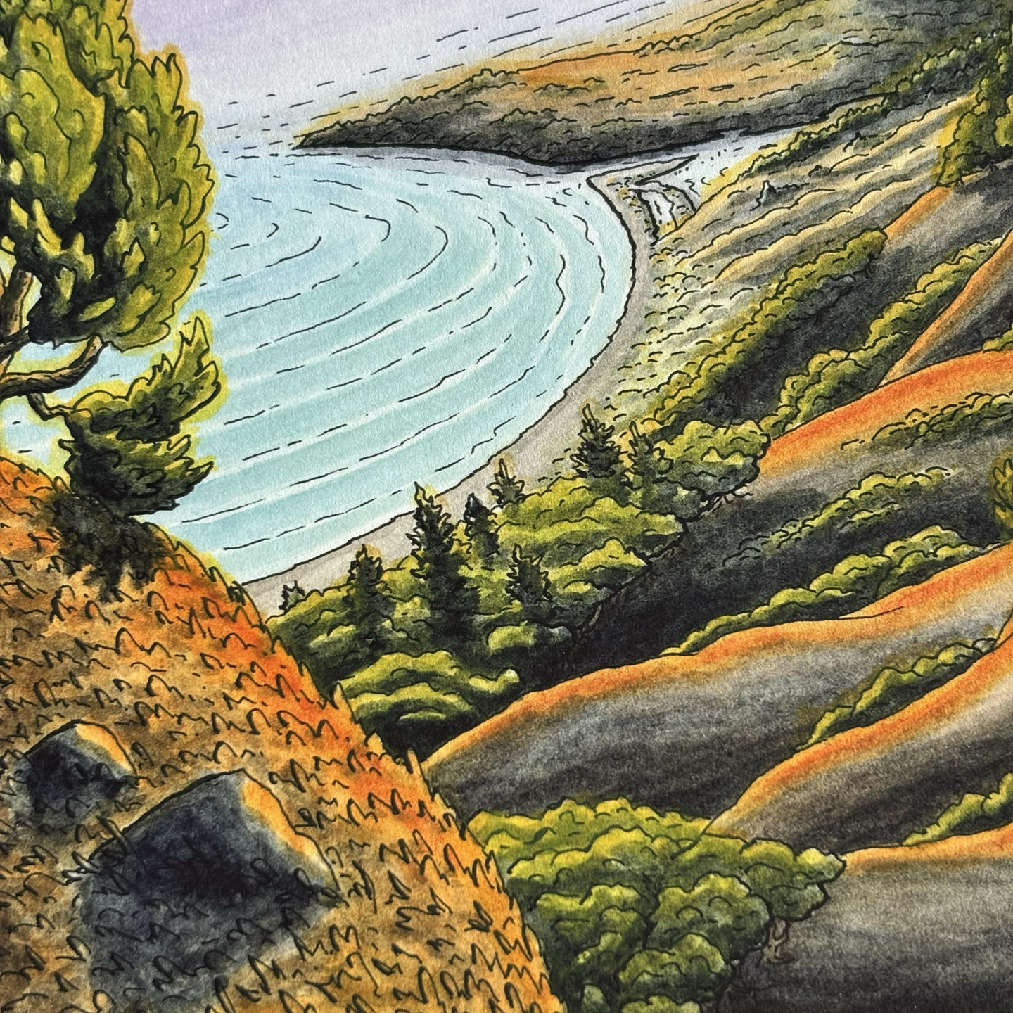 Limited Edition "Mt. Tam Sunset” Print - Image 3