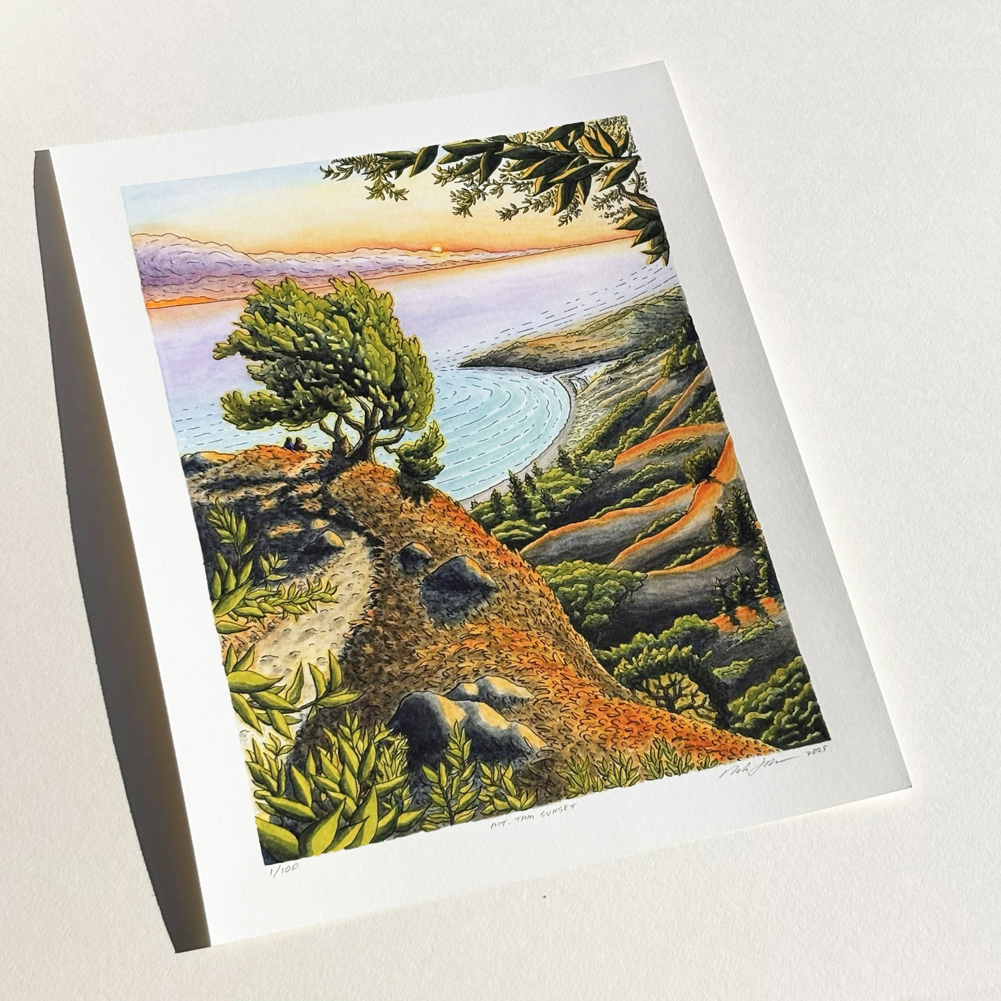 Limited Edition "Mt. Tam Sunset” Print - Image 10