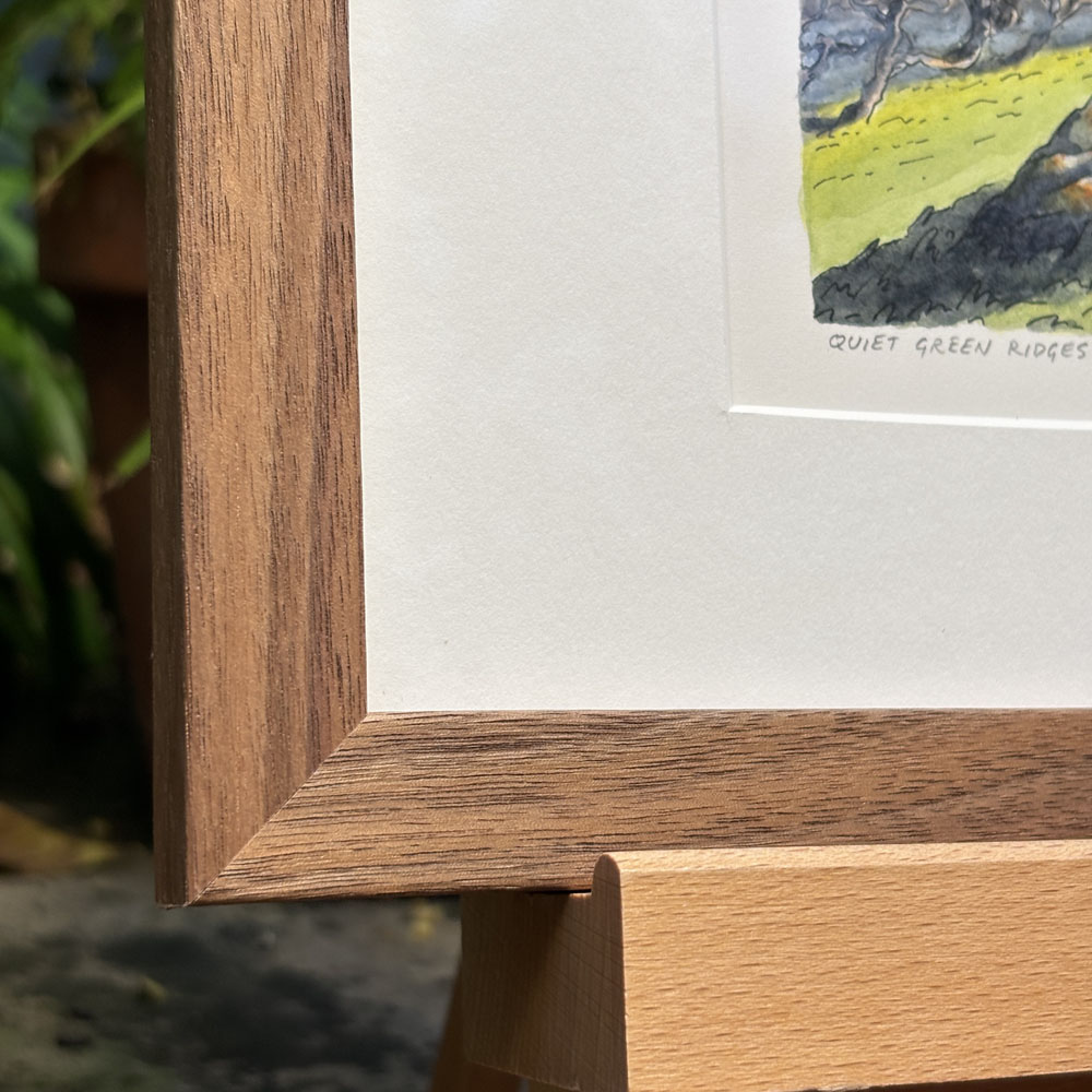 "Quiet Green Ridges" Original Artwork (Framed) - Image 5