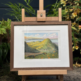 "San Pablo Ridge Sunset" Original Artwork (Framed)
