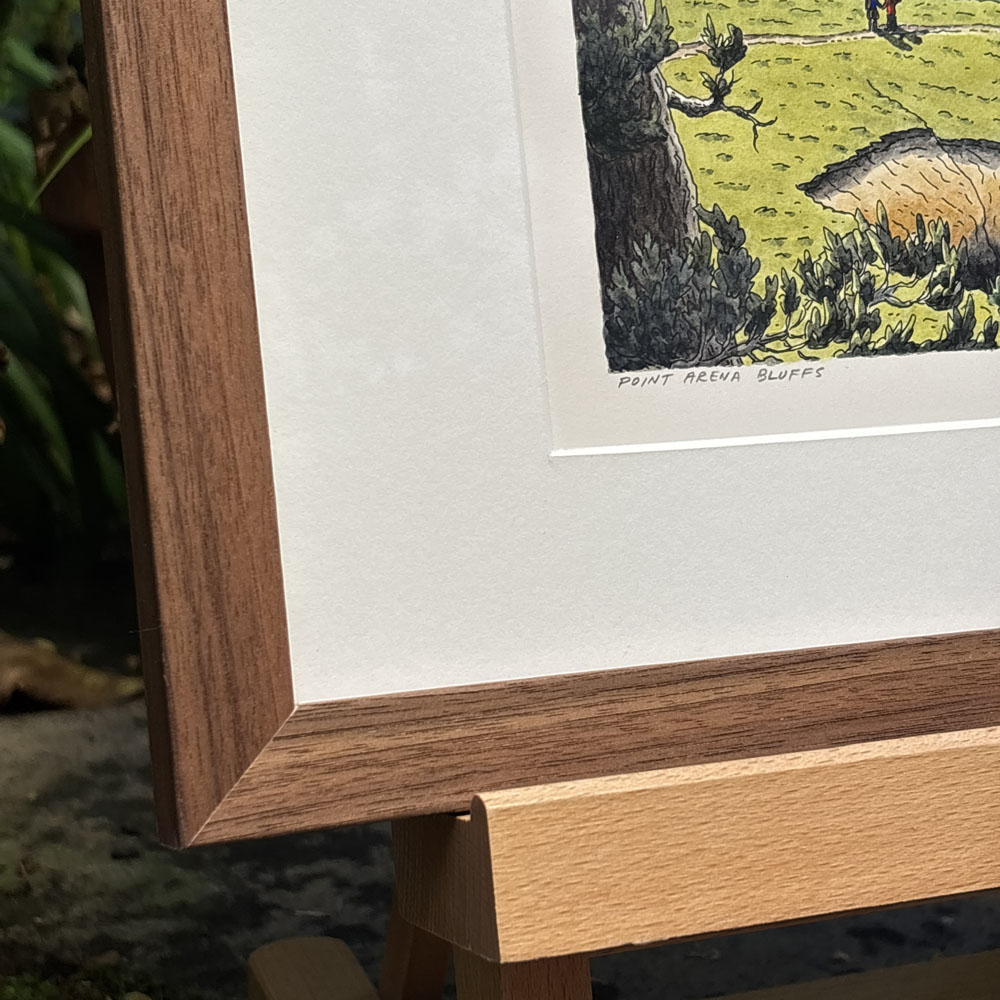 "Point Arena Bluffs" Original Artwork (Framed) - Image 5