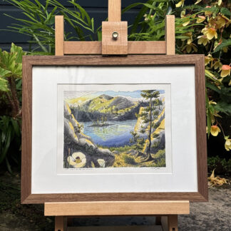 "Last Light of the Low Sierras" Original Artwork (Framed)