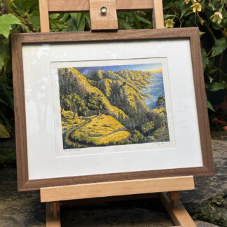 "Big Sur Ridges" Original Artwork (Framed)